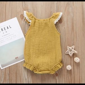 Yellow summer romper